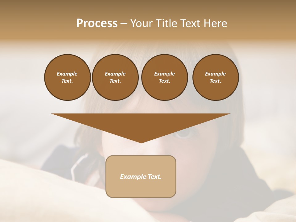 Serene Bed Female PowerPoint Template