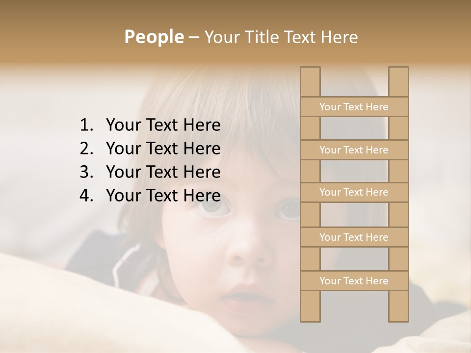 Serene Bed Female PowerPoint Template