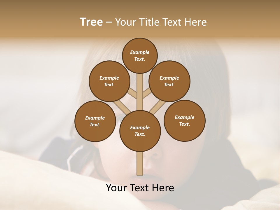 Serene Bed Female PowerPoint Template