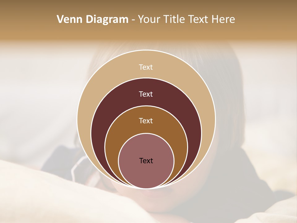 Serene Bed Female PowerPoint Template