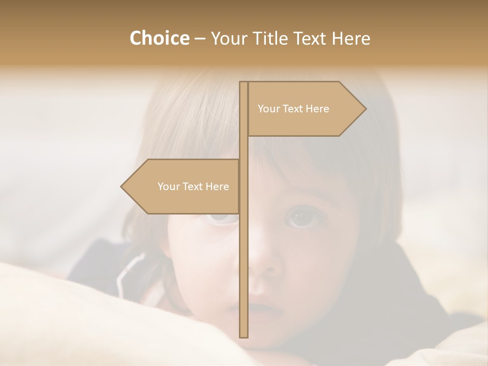 Serene Bed Female PowerPoint Template