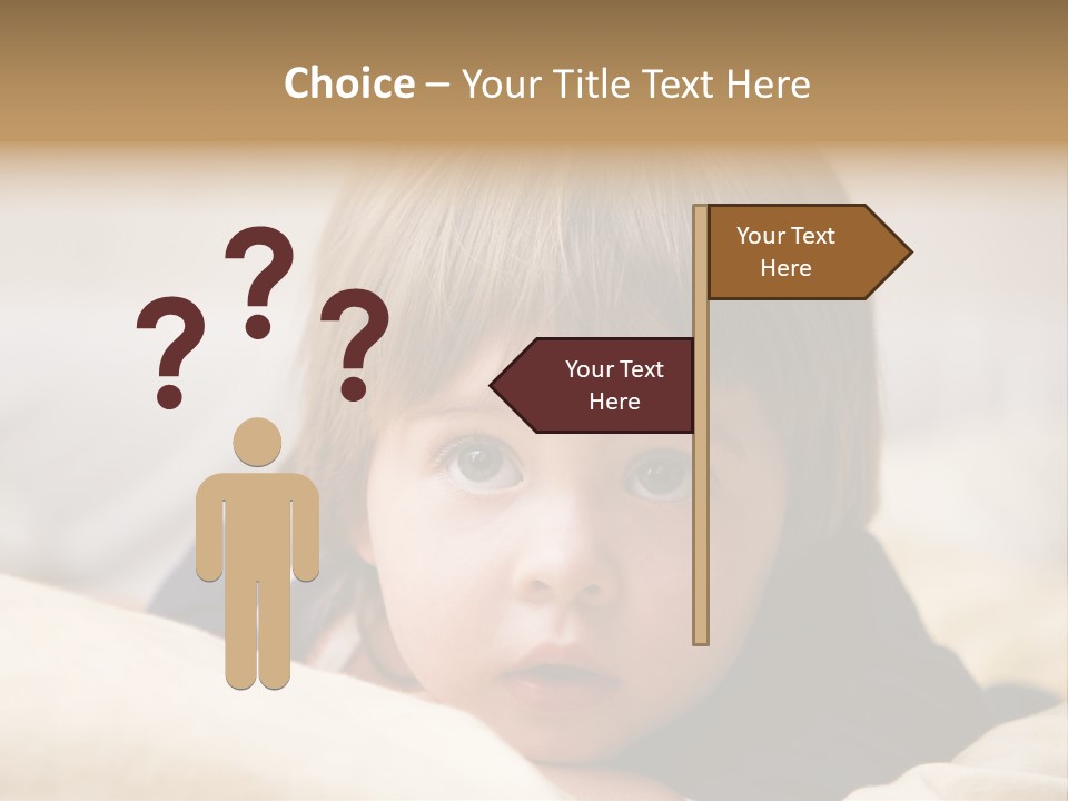 Serene Bed Female PowerPoint Template