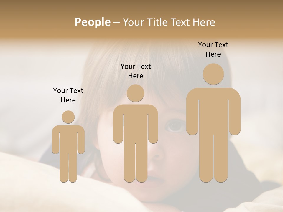 Serene Bed Female PowerPoint Template