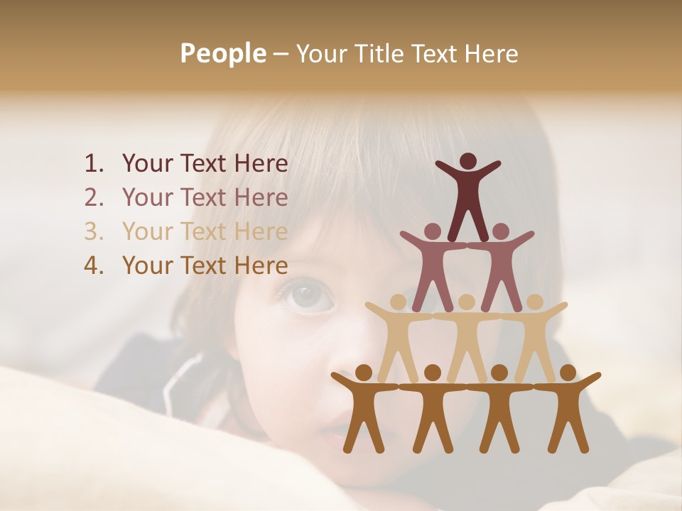 Serene Bed Female PowerPoint Template