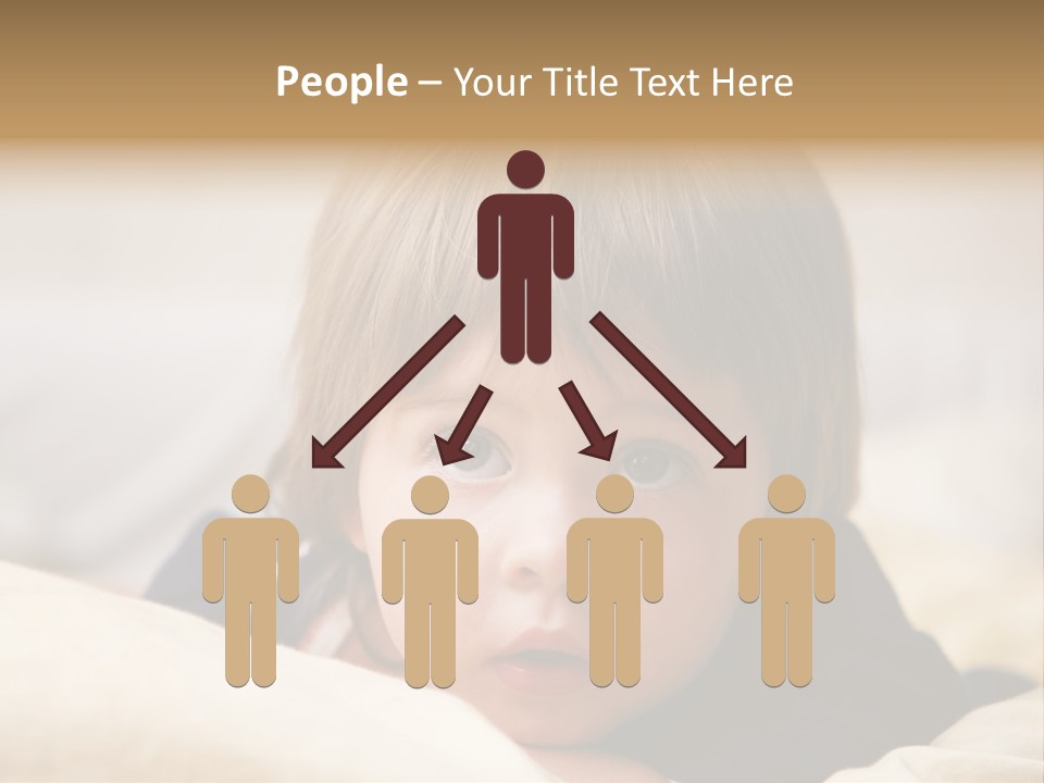 Serene Bed Female PowerPoint Template