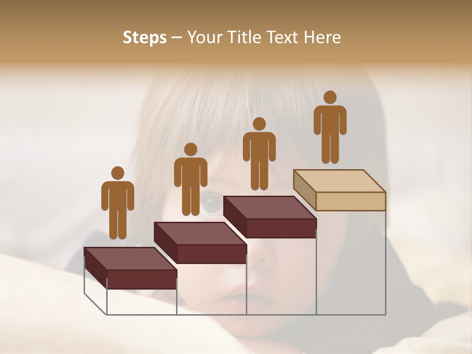 Serene Bed Female PowerPoint Template