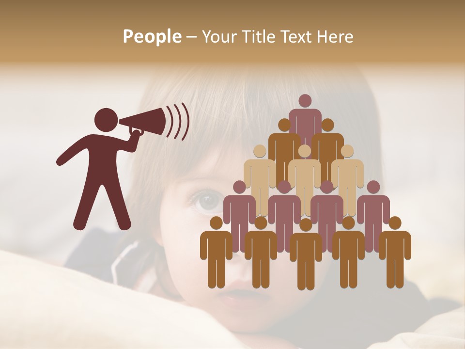 Serene Bed Female PowerPoint Template