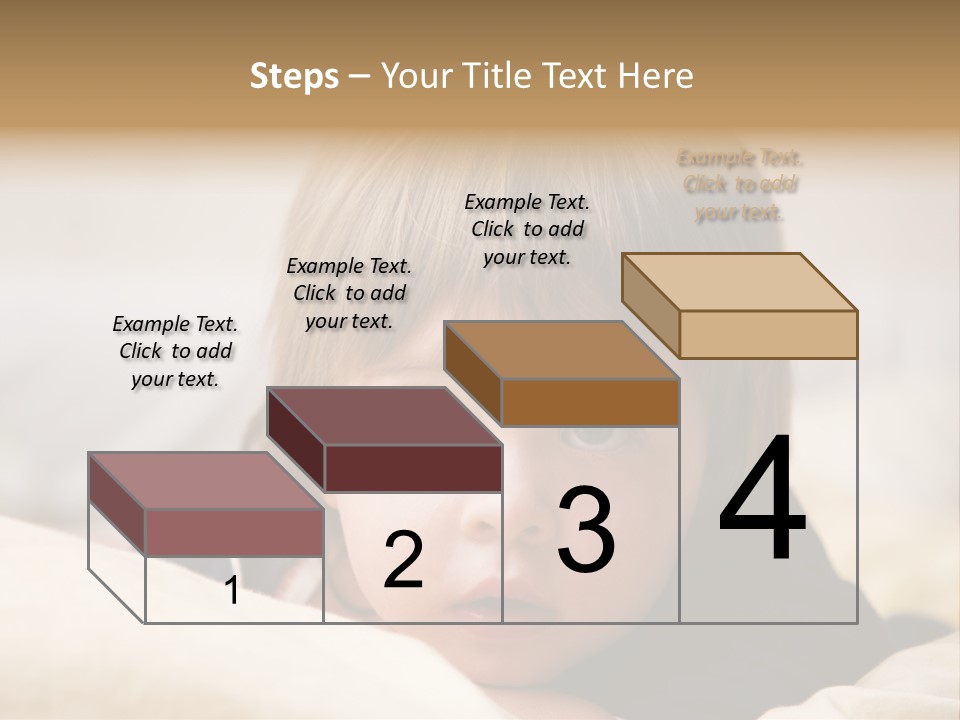 Serene Bed Female PowerPoint Template