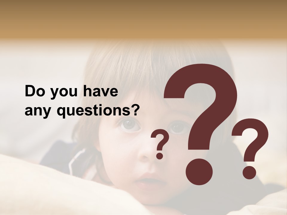 Serene Bed Female PowerPoint Template