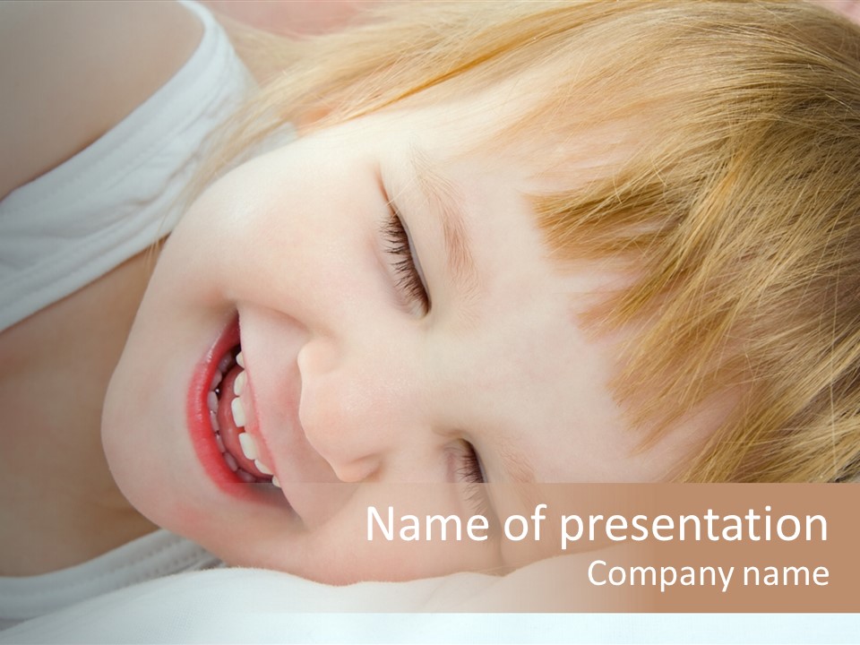 Closeness Lovely Head PowerPoint Template