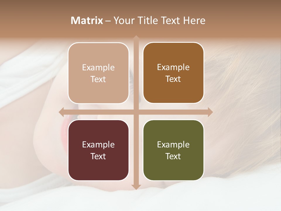 Closeness Lovely Head PowerPoint Template