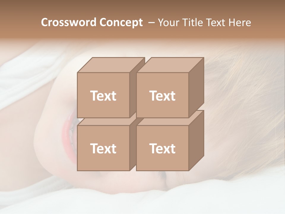 Closeness Lovely Head PowerPoint Template
