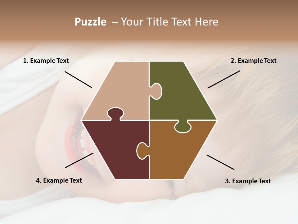 Closeness Lovely Head PowerPoint Template