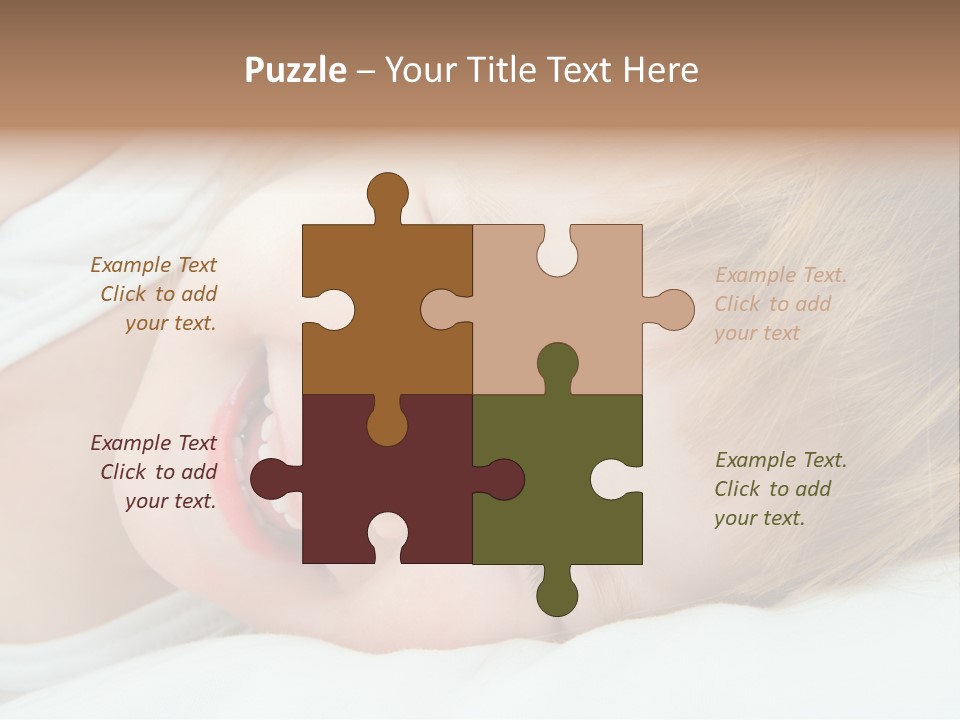 Closeness Lovely Head PowerPoint Template