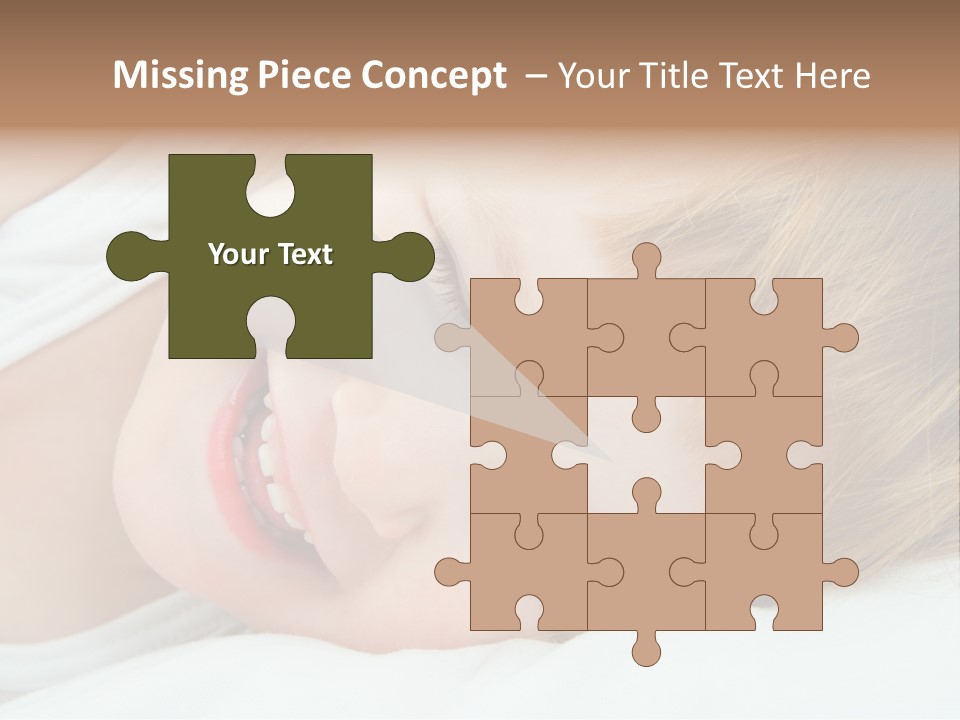 Closeness Lovely Head PowerPoint Template