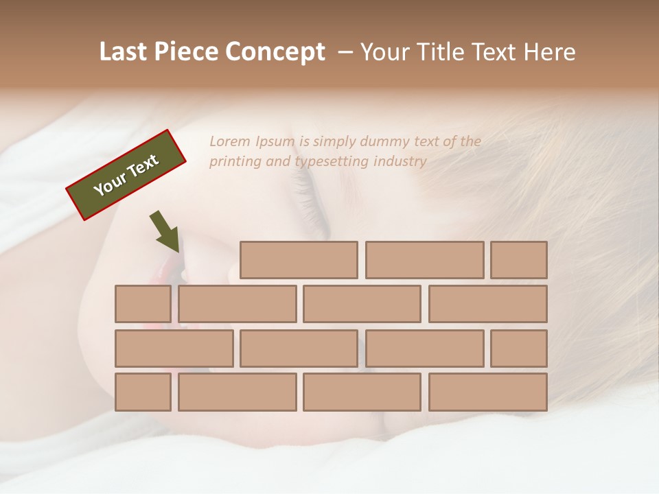 Closeness Lovely Head PowerPoint Template