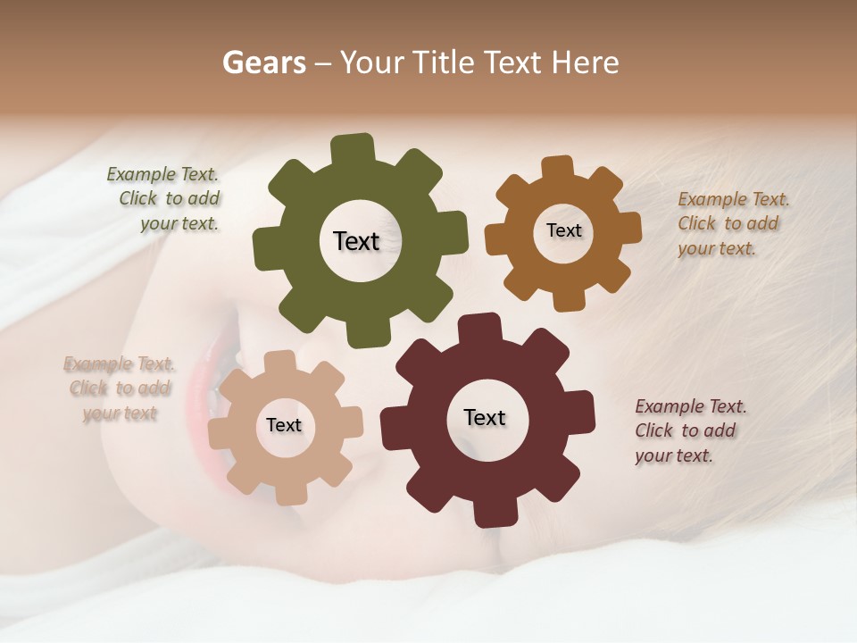 Closeness Lovely Head PowerPoint Template