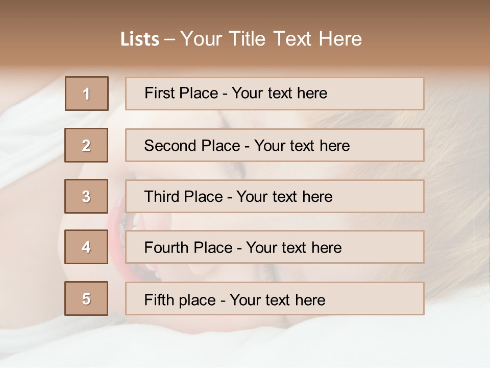 Closeness Lovely Head PowerPoint Template