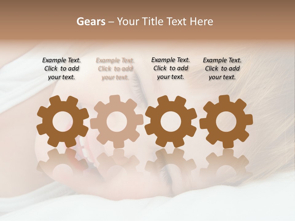 Closeness Lovely Head PowerPoint Template