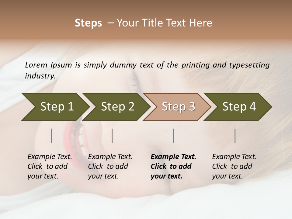 Closeness Lovely Head PowerPoint Template