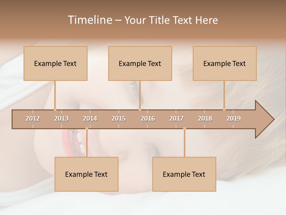 Closeness Lovely Head PowerPoint Template