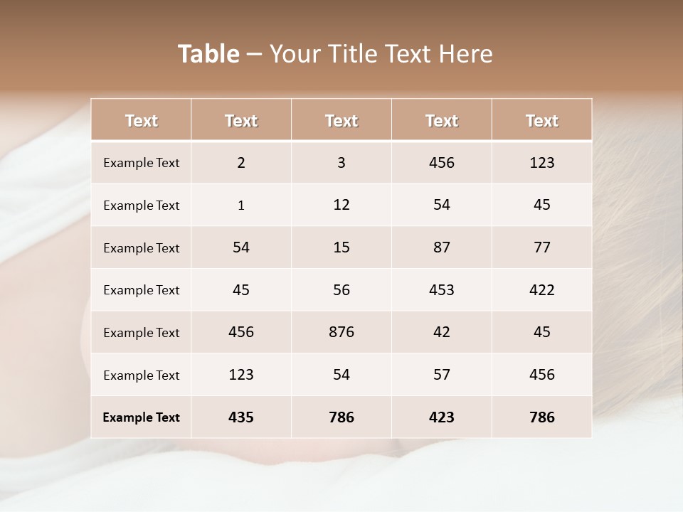 Closeness Lovely Head PowerPoint Template