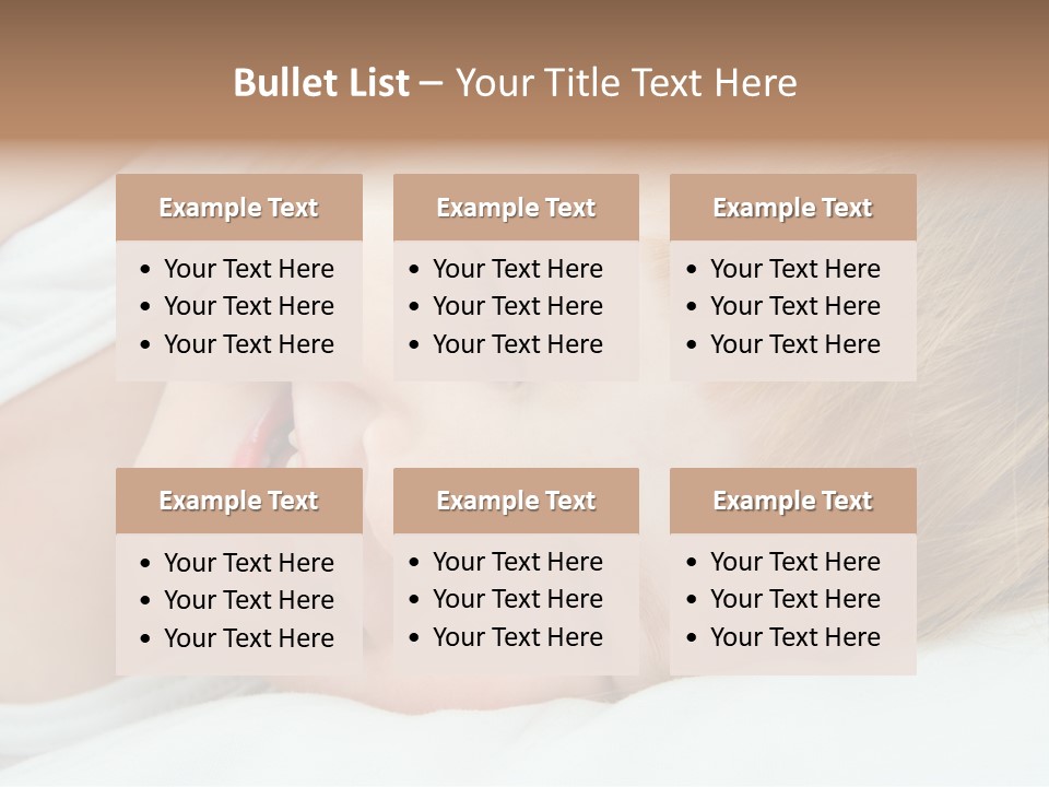 Closeness Lovely Head PowerPoint Template
