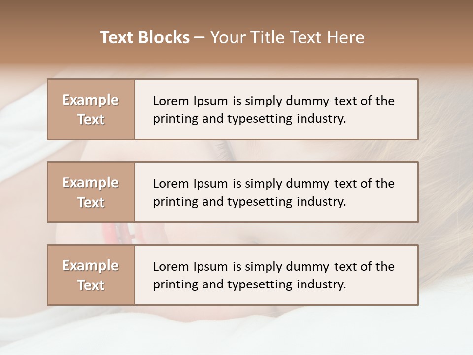 Closeness Lovely Head PowerPoint Template