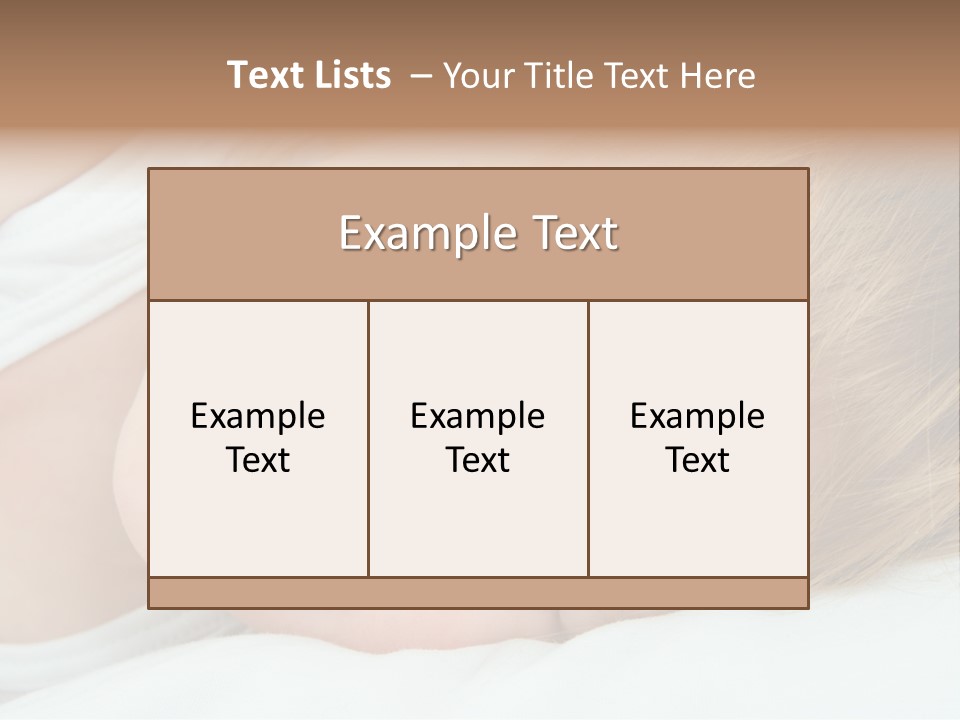 Closeness Lovely Head PowerPoint Template