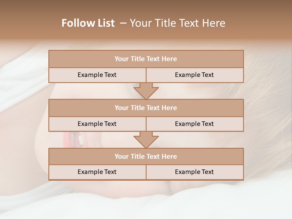 Closeness Lovely Head PowerPoint Template