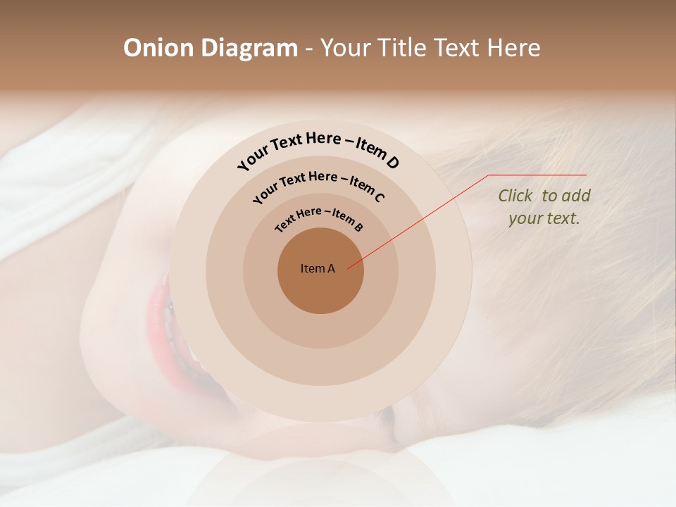 Closeness Lovely Head PowerPoint Template