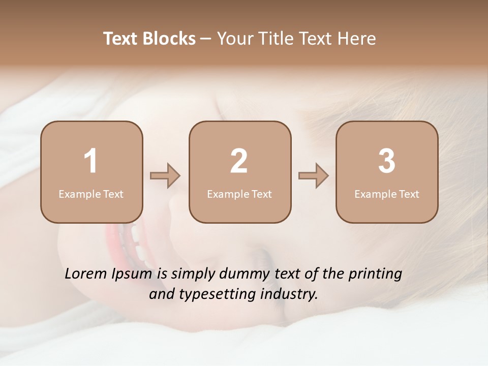 Closeness Lovely Head PowerPoint Template