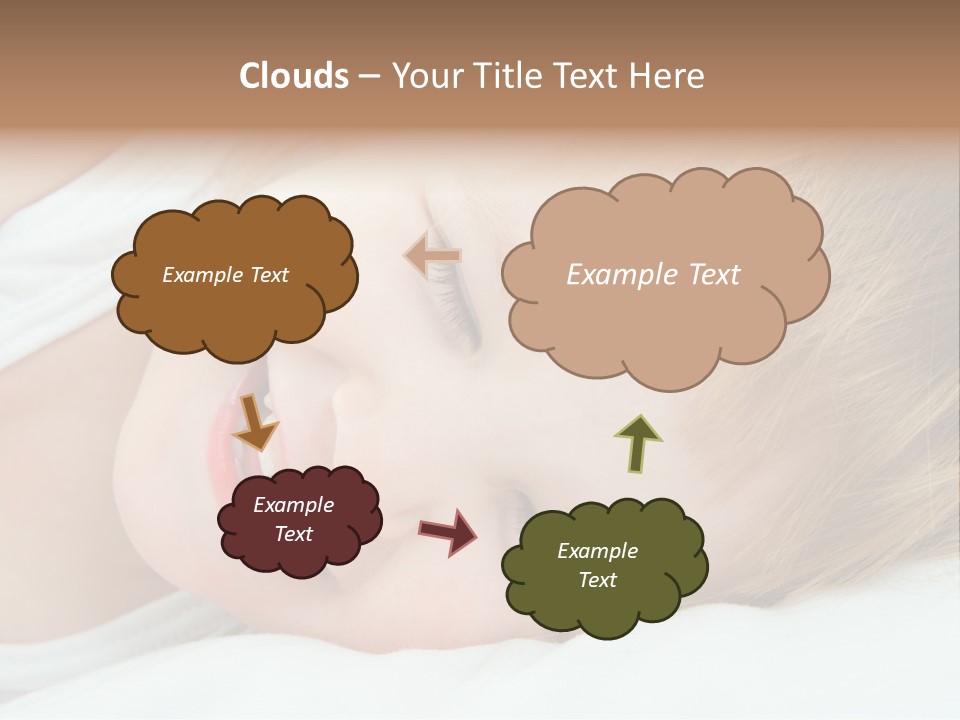 Closeness Lovely Head PowerPoint Template