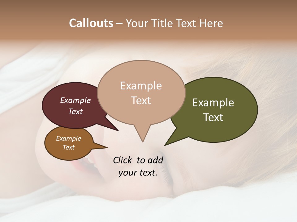 Closeness Lovely Head PowerPoint Template