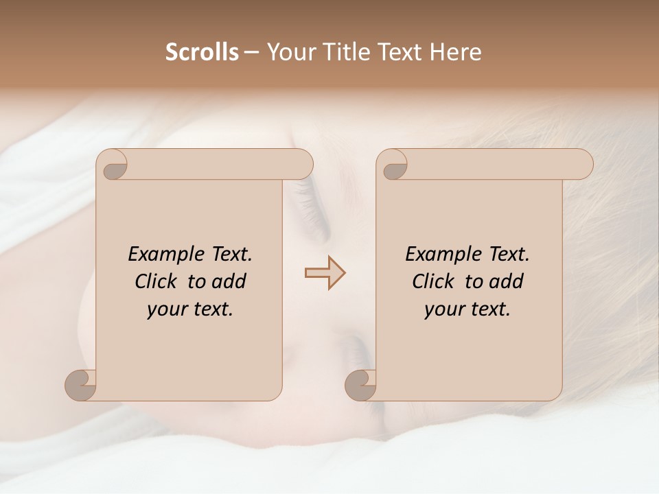 Closeness Lovely Head PowerPoint Template
