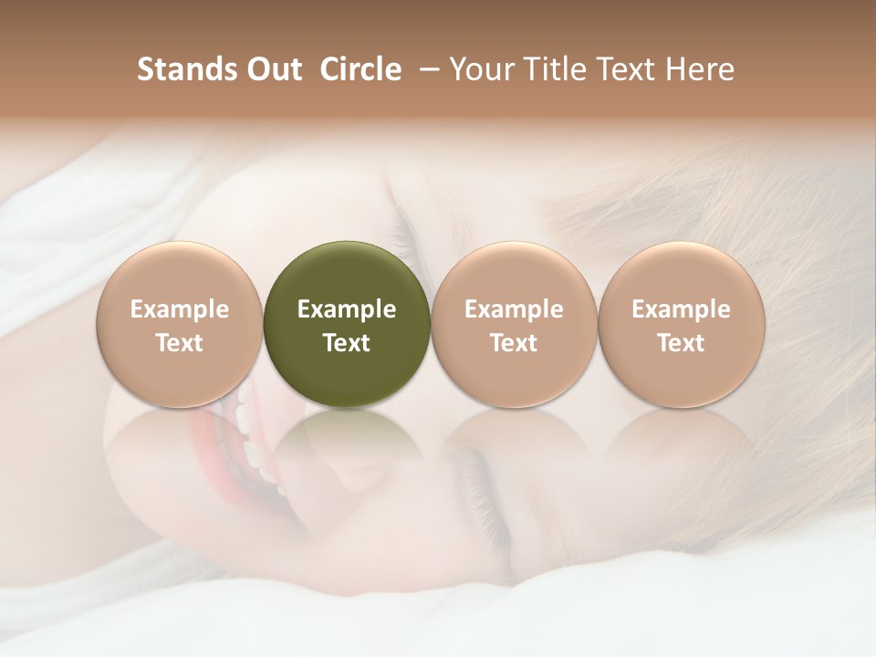 Closeness Lovely Head PowerPoint Template