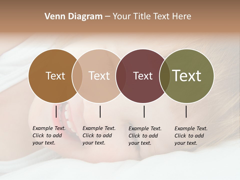 Closeness Lovely Head PowerPoint Template