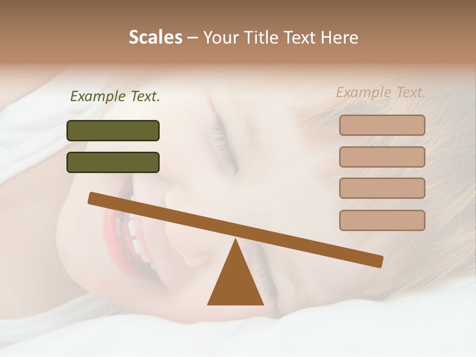 Closeness Lovely Head PowerPoint Template