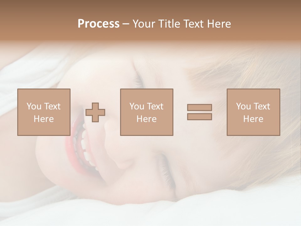 Closeness Lovely Head PowerPoint Template