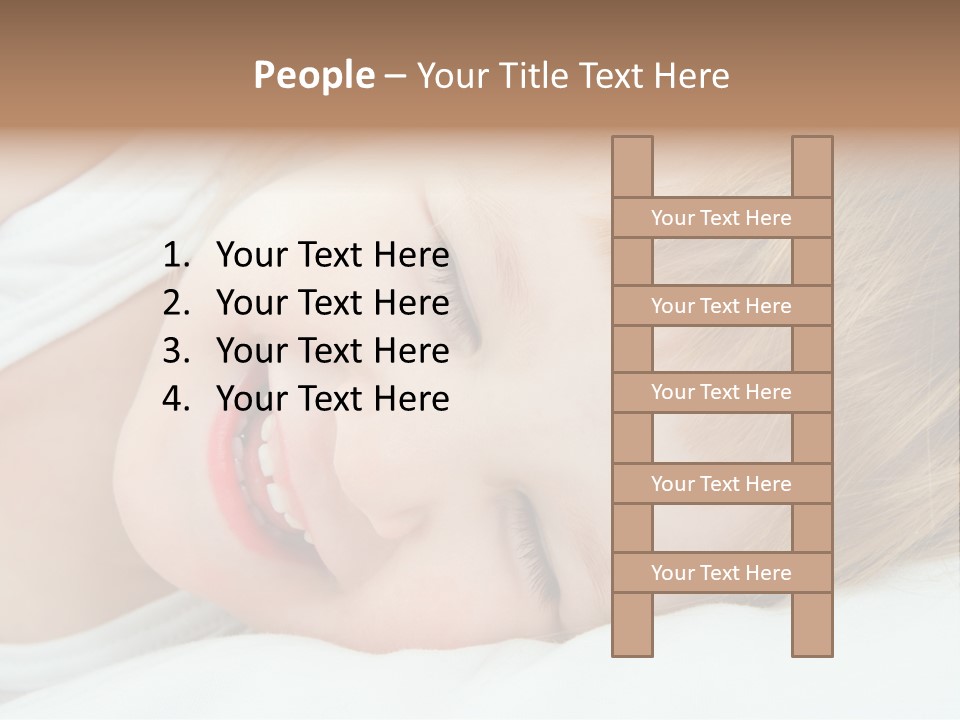 Closeness Lovely Head PowerPoint Template