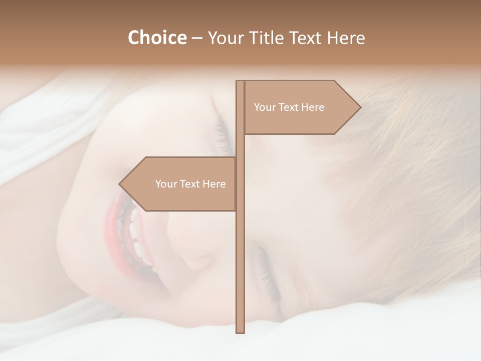 Closeness Lovely Head PowerPoint Template