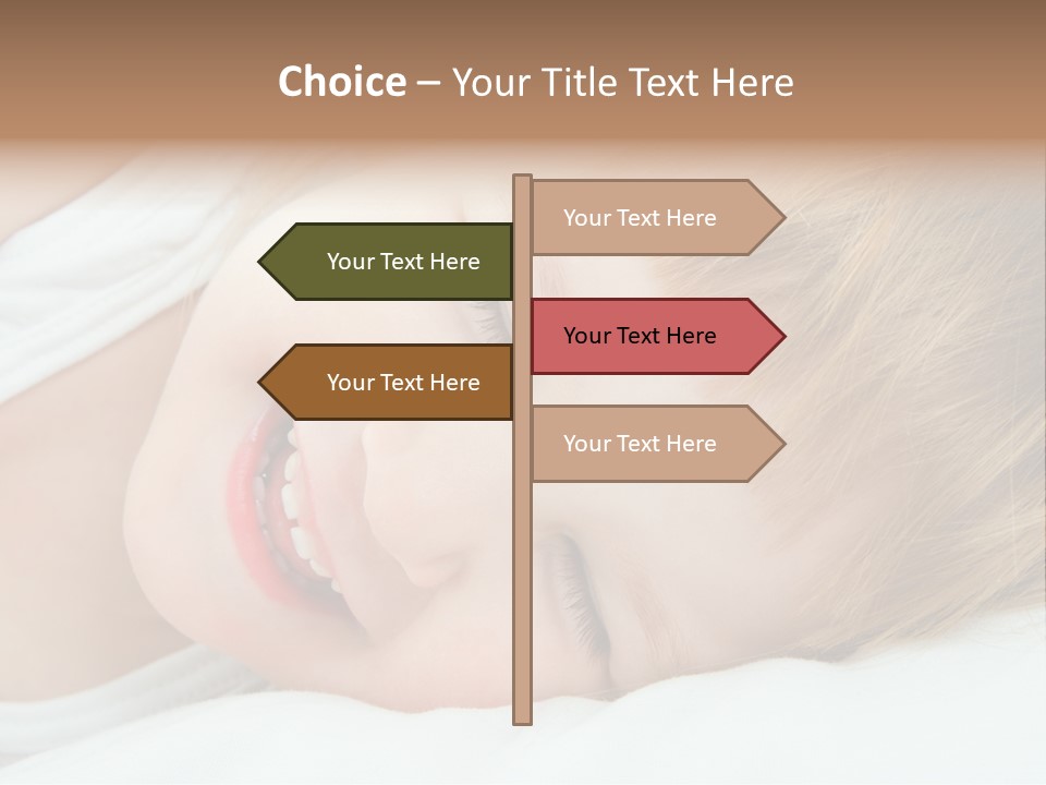 Closeness Lovely Head PowerPoint Template