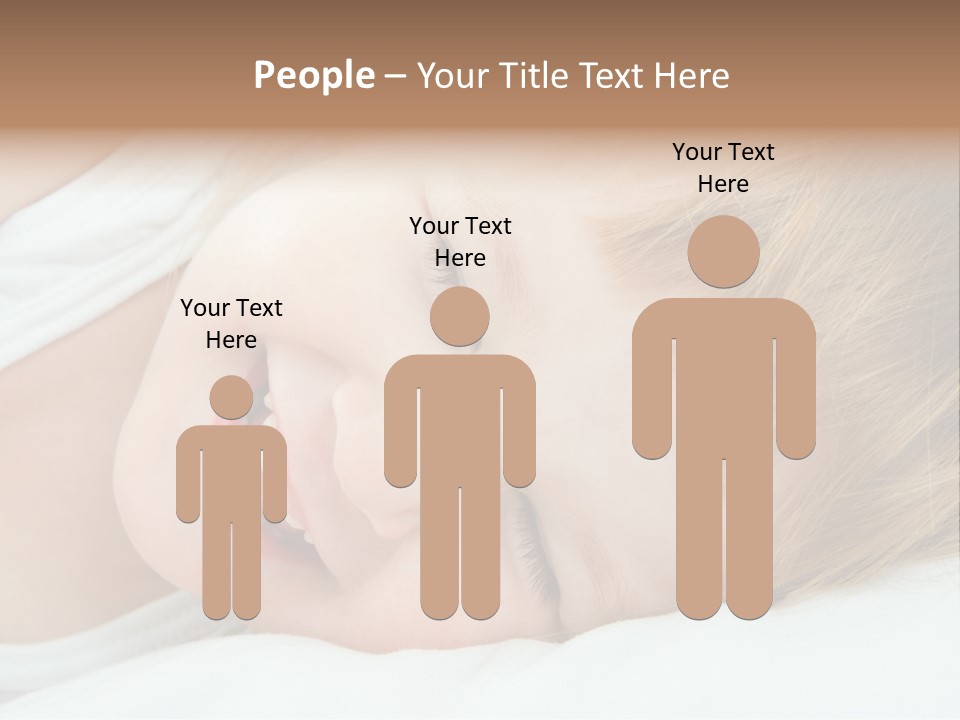 Closeness Lovely Head PowerPoint Template