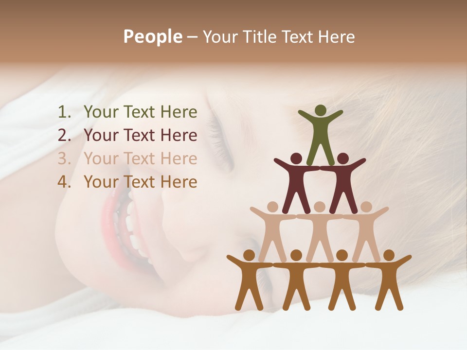 Closeness Lovely Head PowerPoint Template