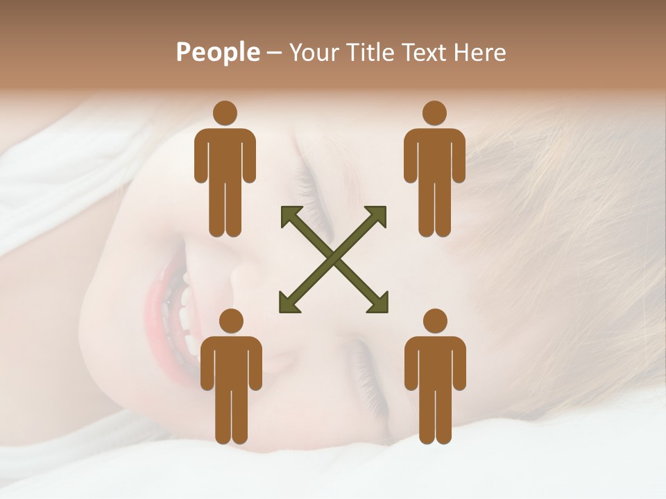 Closeness Lovely Head PowerPoint Template