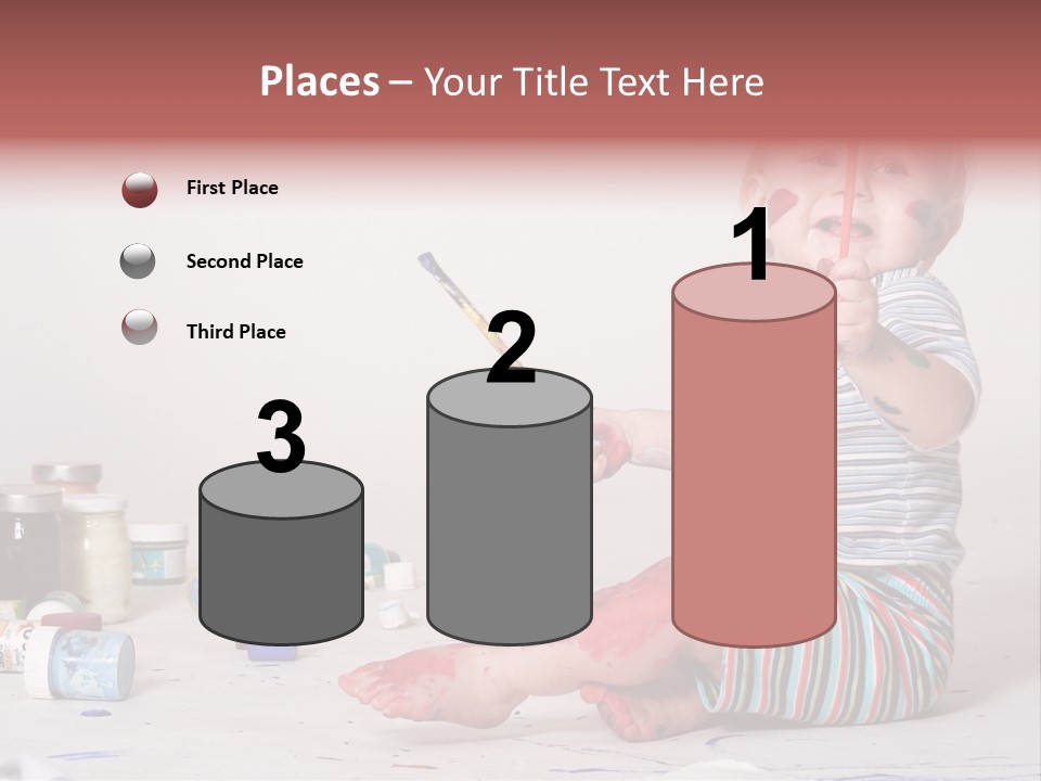 Malen Kinder Winzig PowerPoint Template