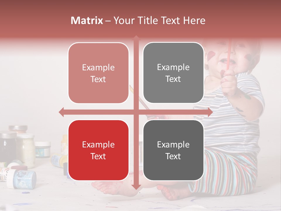 Malen Kinder Winzig PowerPoint Template