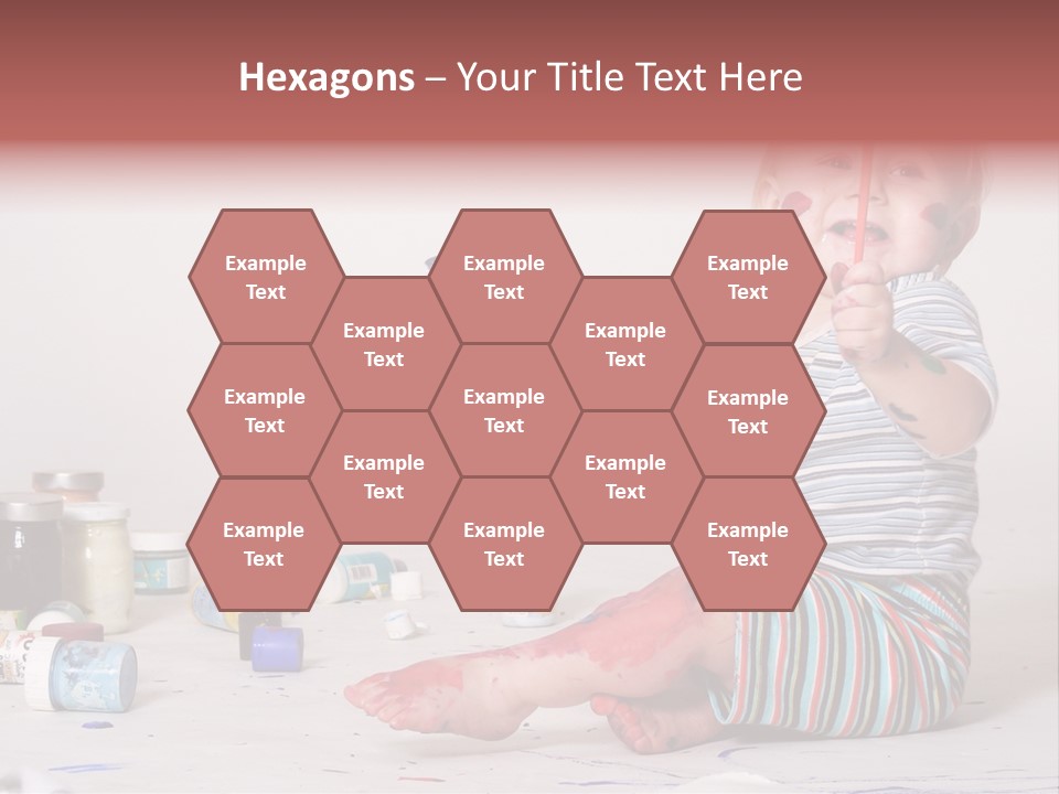 Malen Kinder Winzig PowerPoint Template