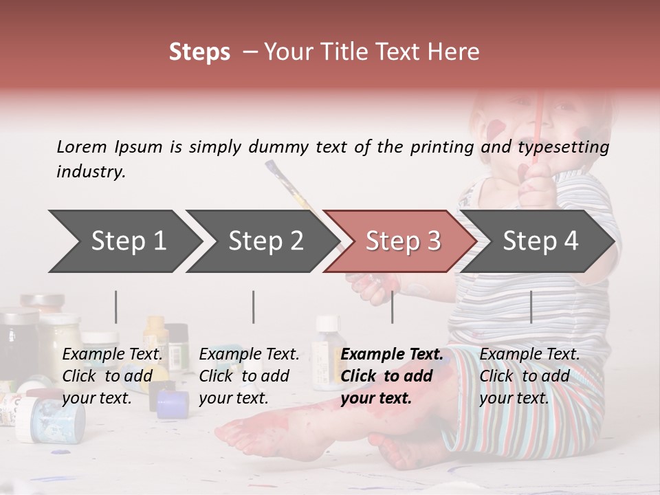 Malen Kinder Winzig PowerPoint Template
