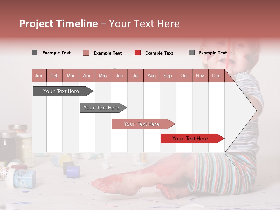 Malen Kinder Winzig PowerPoint Template
